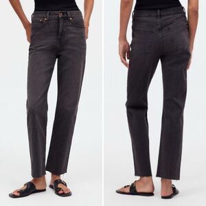 Madewell The 90s Straight Crop Jean in Benley Wash Size 31